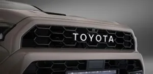 Toyota 4Runner TRD PRO & TRAILHUNTER White Grille Letter Overlay, ABS Plastic