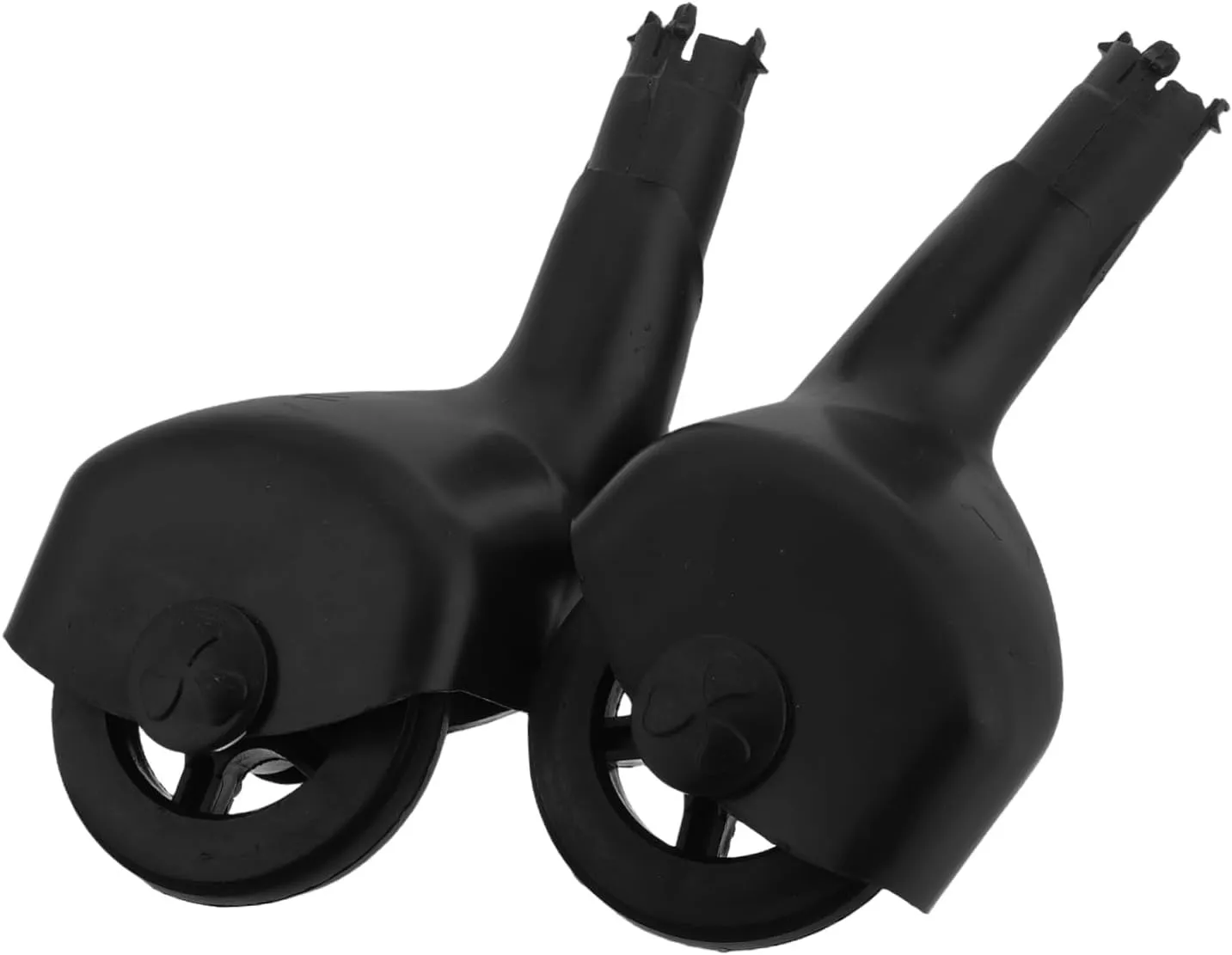 Toyvian Car Wheel Accessories 4 Pack Plastic Swivel Front Wheels Replacement Parts for Kids Toy Cars