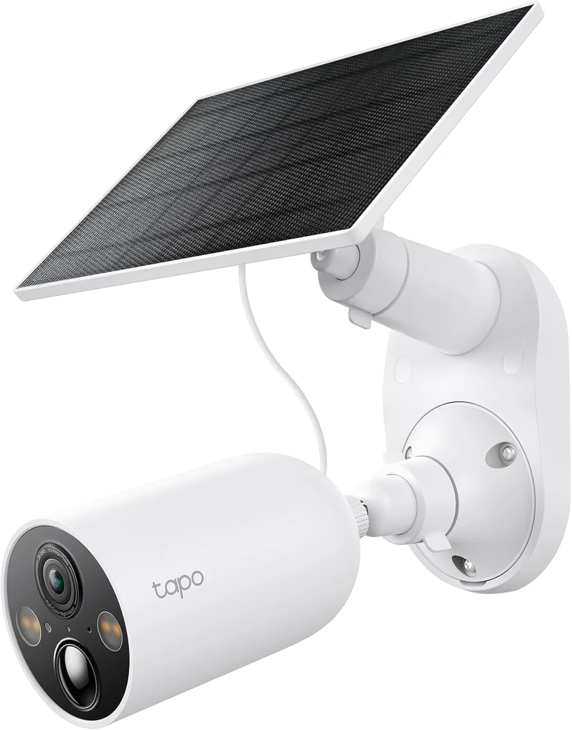 TP-Link 𝗧𝗮𝗽𝗼 SolarCam 2K, Outdoor Battery Camera w/Solar Panel Base, Wireless Camera, 2K QHD, 150° Super-Wide FOV, Free Person/Vehicle/Pet Detection, SD/Cloud Storage, Starlight Color Night Vision