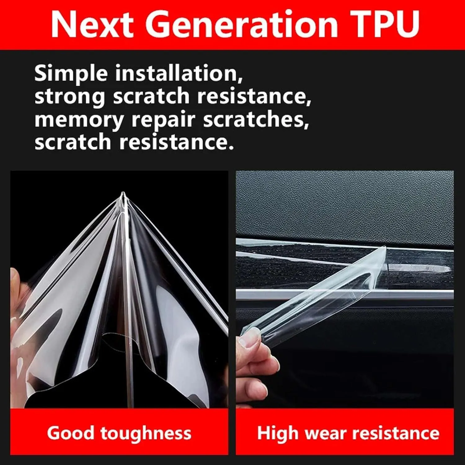 TPU Transparent Film,Fit for Benz EQE 2022 Car Interior Stickers Center Console Dashboard Gear Navigation Screen