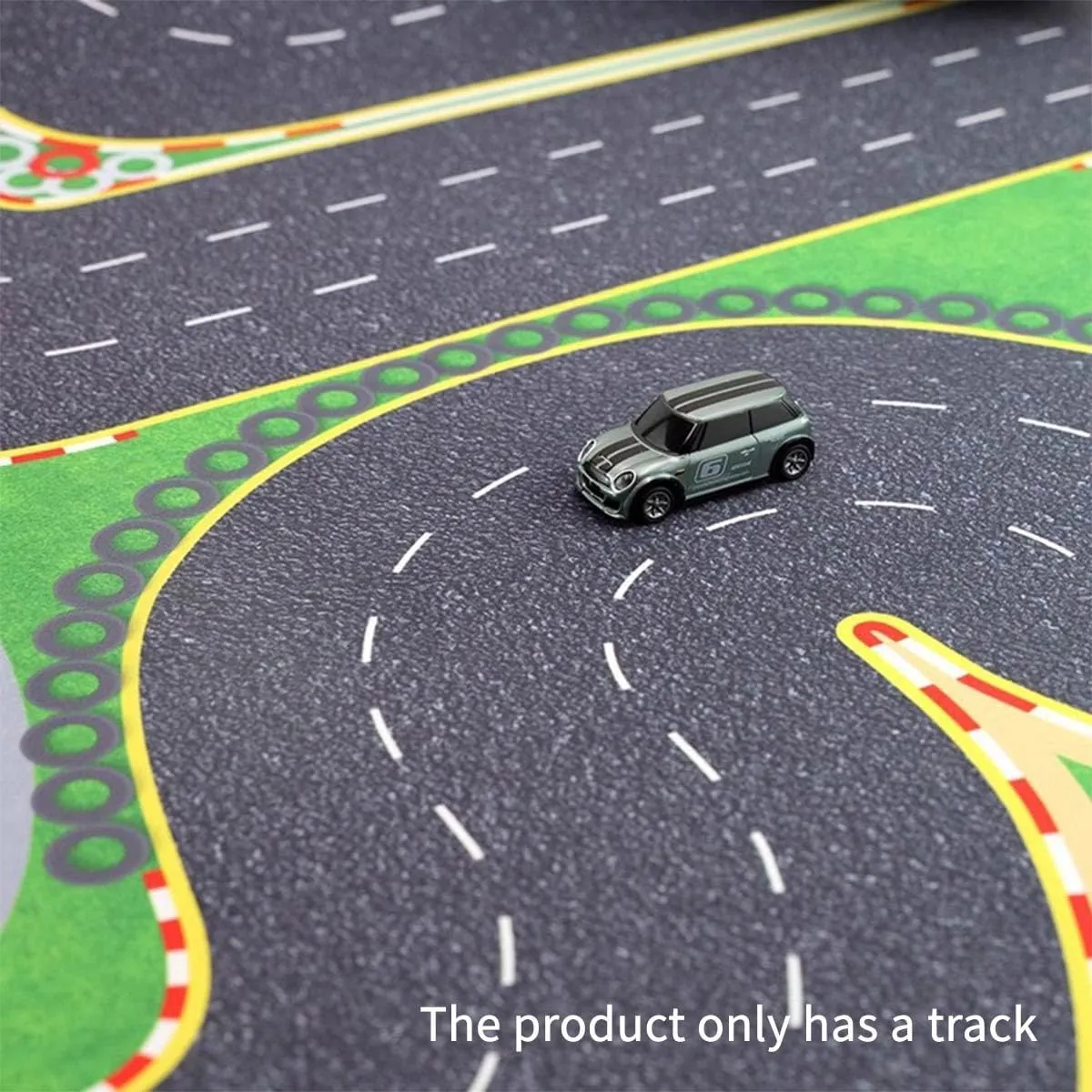 Track for RC Car Model, Compatible with 1:32, 1:43, 1:64, 1:76 Scale Vehicles, Smooth Surface, Flexible Layout for Adults, 800 x 600 MM