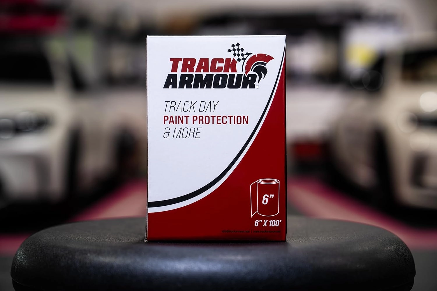 TRACK ARMOUR] 6" x 100' - Temporary Paint Protection Film for Car, Truck or Motorcycle. Clear Adhesive Film to Protect Paint, Clear Bra or Wrap for Track Days, Road Trips and Off-Roading