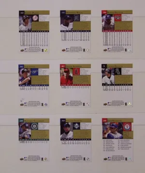 Trading Card Display Frame for 15 Standard Trading Cards - Black Frame with Dark Blue (White Trim) Mat