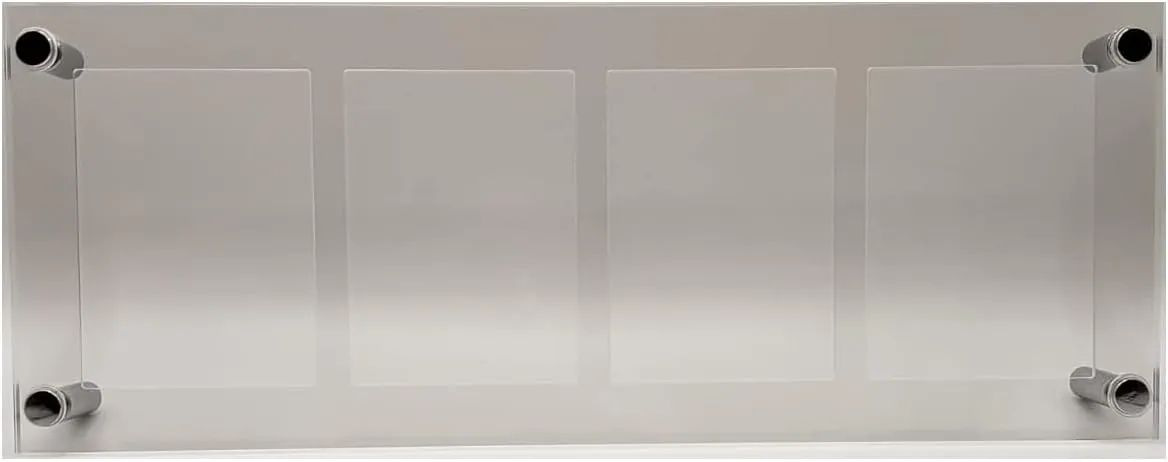 Trading Card Frame Holder Stand Display - 4 Card Slots Clear Acrylic UV Filtering Screwdown
