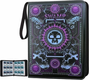 Trading Card Binder,9 Pocket Card Binder with Sleeves 720 Double Sided Pocket Premium Collector Card Album,Card Collection Folder for MTG,TCG,Yugioh,Game Cards (Purple)