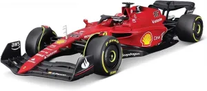 Treasureable Alloy Vehicle Model for Ferrari F1-75 2022 16# 55# 1:18 Simulation Alloy Formula Racing Car Model Gifts Display Festive Deluxe Gift (Color : F1-75 16#)