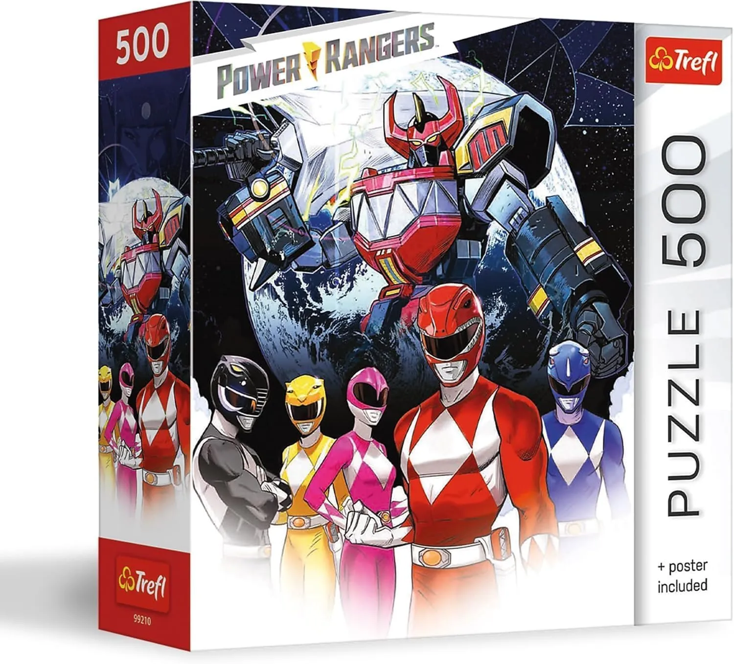 Trefl Power Rangers - Power Rangers Team - 500 Piece Jigsaw Puzzle 18.9" x 13.4" DIY Puzzle, Creative Fun, Classic Puzzle for Adults and Children from 10 Years Old