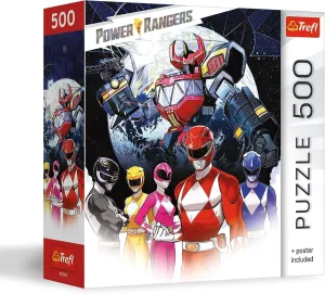 Trefl Power Rangers - Power Rangers Team - 500 Piece Jigsaw Puzzle 18.9" x 13.4" DIY Puzzle, Creative Fun, Classic Puzzle for Adults and Children from 10 Years Old