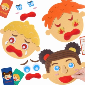 Tudomro 43 Pcs Social Emotional Learning Activities Sensory Toys for Kids Family Feelings Board Games Autism Sensory Toy Learning Materials for Kids