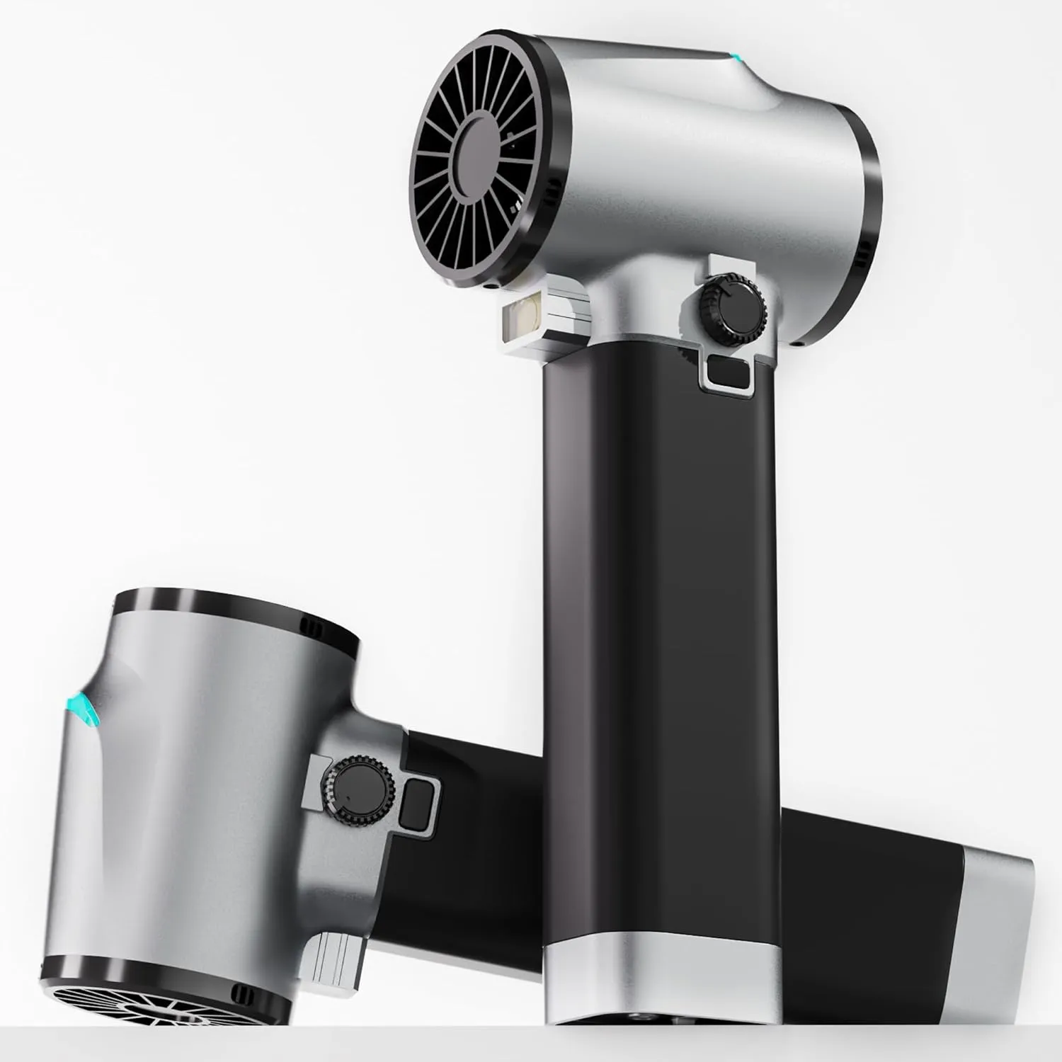 Turbo Dryer Blower for Cars, Max 181ft/s Car Dryer Air Blower with Light, 750W & 64mm Brushless Motor, Silicone Handle, Infinitely Variable Speed Car Blower for Drying