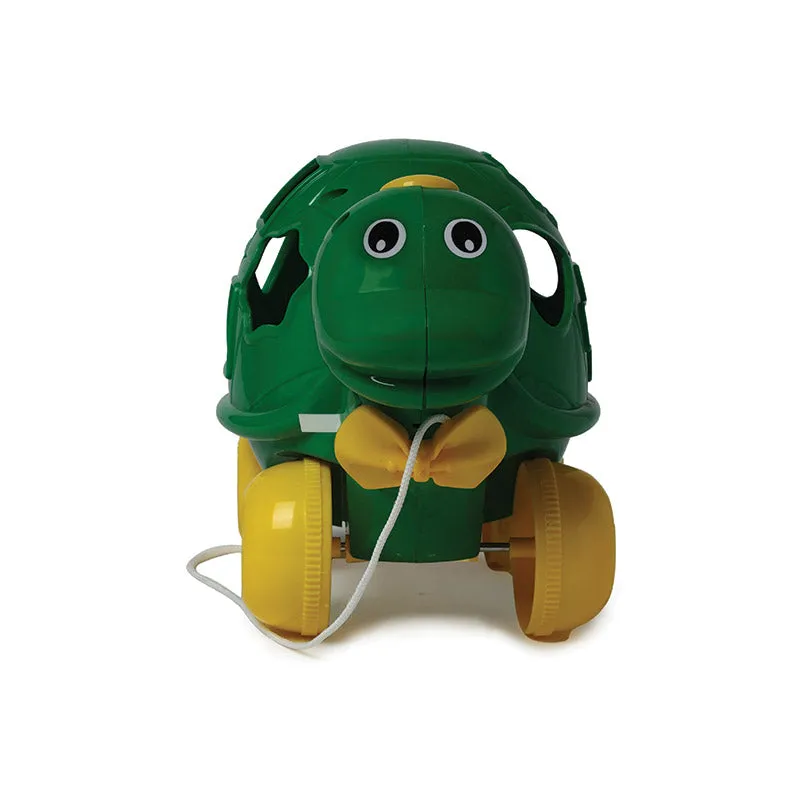 Turtle Pull Along | Interactive pull toy | Toy for walking babies Toddler | Movement toy | Early learning Pull toy | Toddler activity toy | For age 12  Months
