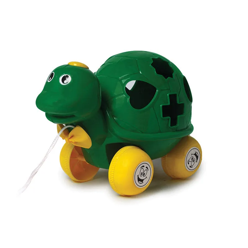 Turtle Pull Along | Interactive pull toy | Toy for walking babies Toddler | Movement toy | Early learning Pull toy | Toddler activity toy | For age 12  Months
