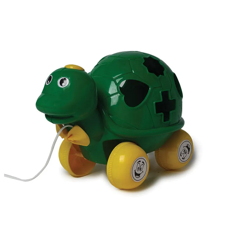 Turtle Pull Along | Interactive pull toy | Toy for walking babies Toddler | Movement toy | Early learning Pull toy | Toddler activity toy | For age 12  Months