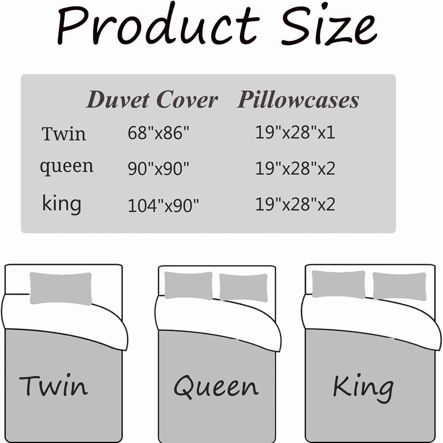 Twin Queen King Size Bedding Sets Christmas Holiday Duvet Cover Elk Snowflake Pattern Gift Breathable Durable Soft Comfy 3 Piece with 2 Pillow Shams,B,Twin