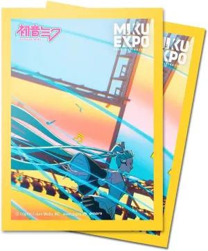 Ultra PRO - 10th Anniversary Hatsune Miku 100ct Deck Protector Sleeves - Stream | Trading Card Games Fans, Hatsune Miku Merchandise Collectors, Anime-Inspired Gaming Accessories, Archival-Safe Card