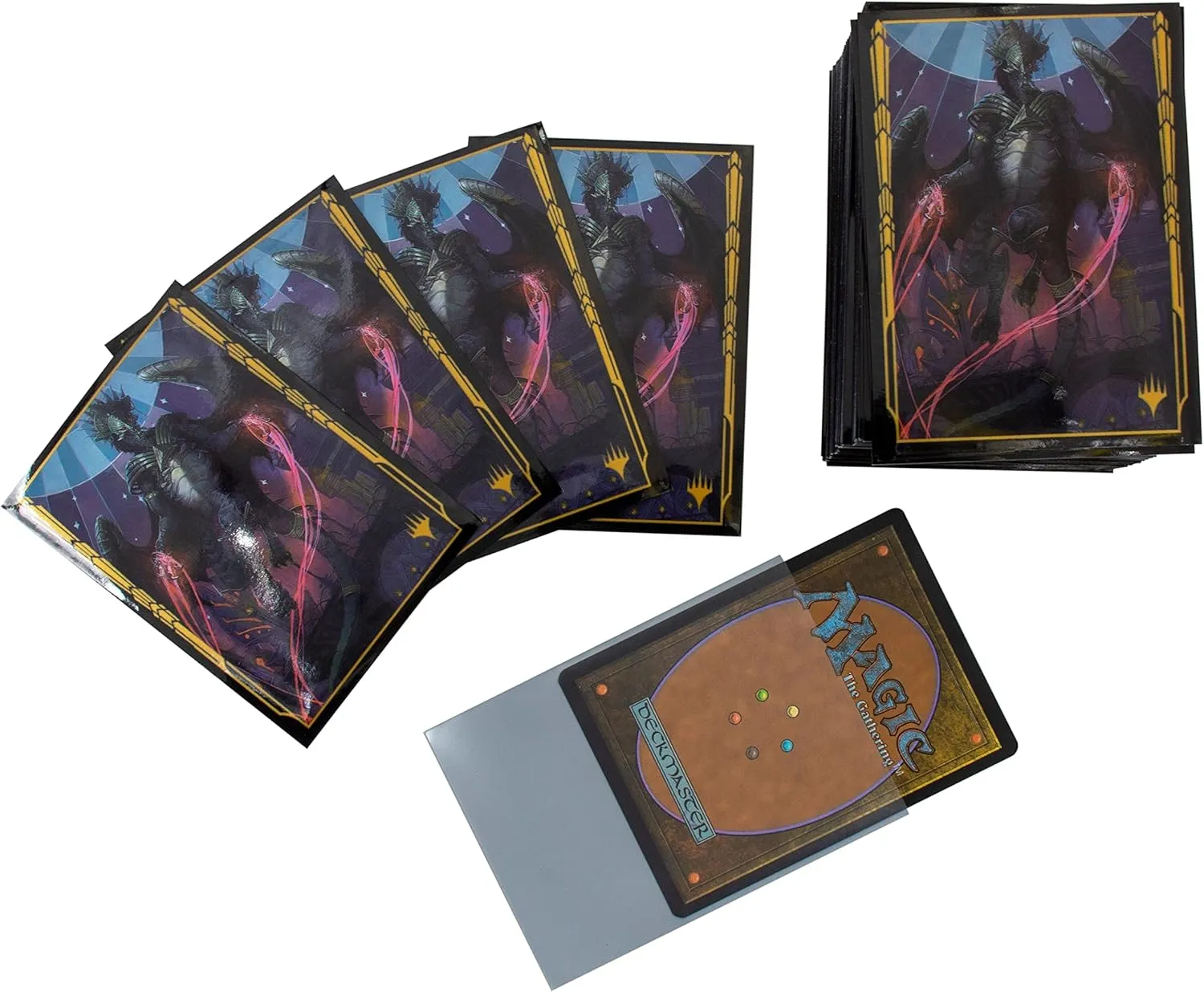 Ultra PRO - Magic: The Gathering - Streets of New Capenna 100ct Card Sleeves V3 - Protect Your Cards with ChromaFusion Technology and Prevent Wear and Tear on Your Collectible Cards