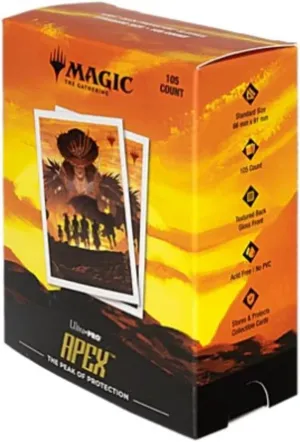 Ultra PRO - Outlaws of Thunder Junction 105ct APEX™ Deck Protector Sleeves Ft. Gang Silhouette for Magic: The Gathering, TCG Premium Collectible Protective Sleeve Card Pack