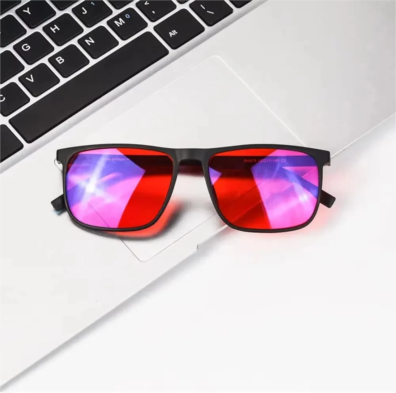 UMEINAC TECH Blue Light Glasses Men - Red Lens Sleep Glasses Blocking 550nm Blue/Green Light for Night Shift & Jet Lag Relief(C5 Yellow)
