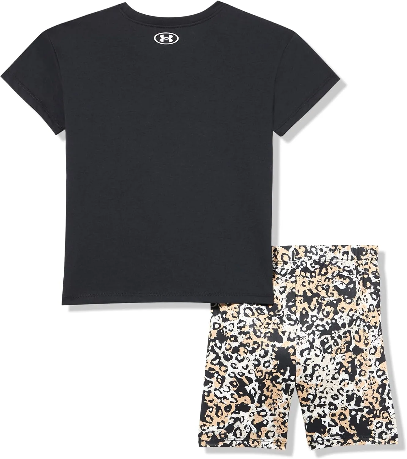 Under Armour girls Girls Short Sleeve Shirt and Shorts Set, Durable Stretch and Lightweight