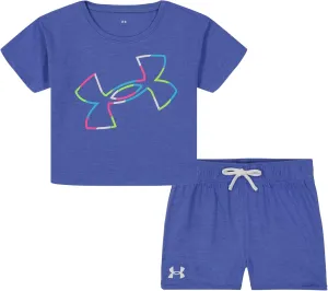 Under Armour womens Short Sleeve Shirt and Shorts Set, Durable Stretch and Lightweight