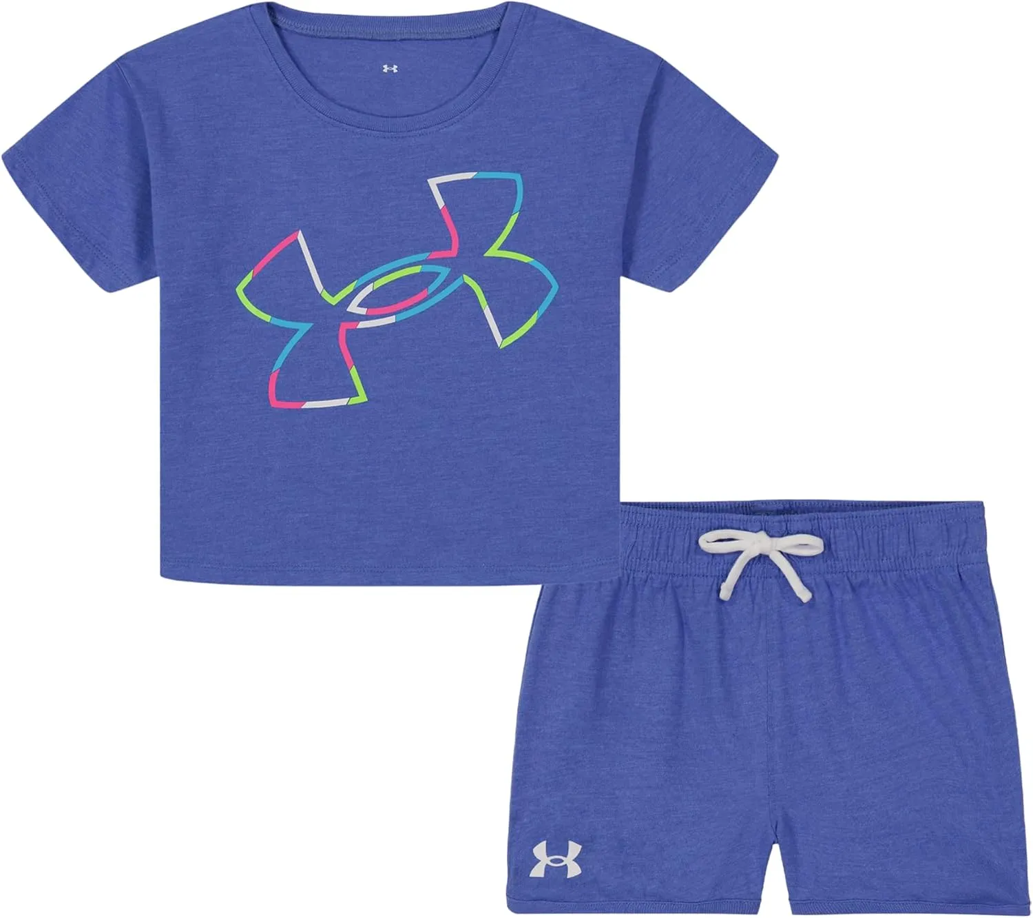 Under Armour womens Short Sleeve Shirt and Shorts Set, Durable Stretch and Lightweight