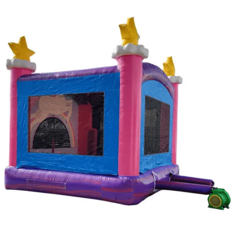 Unicorn Bounce House Rainbow Theme