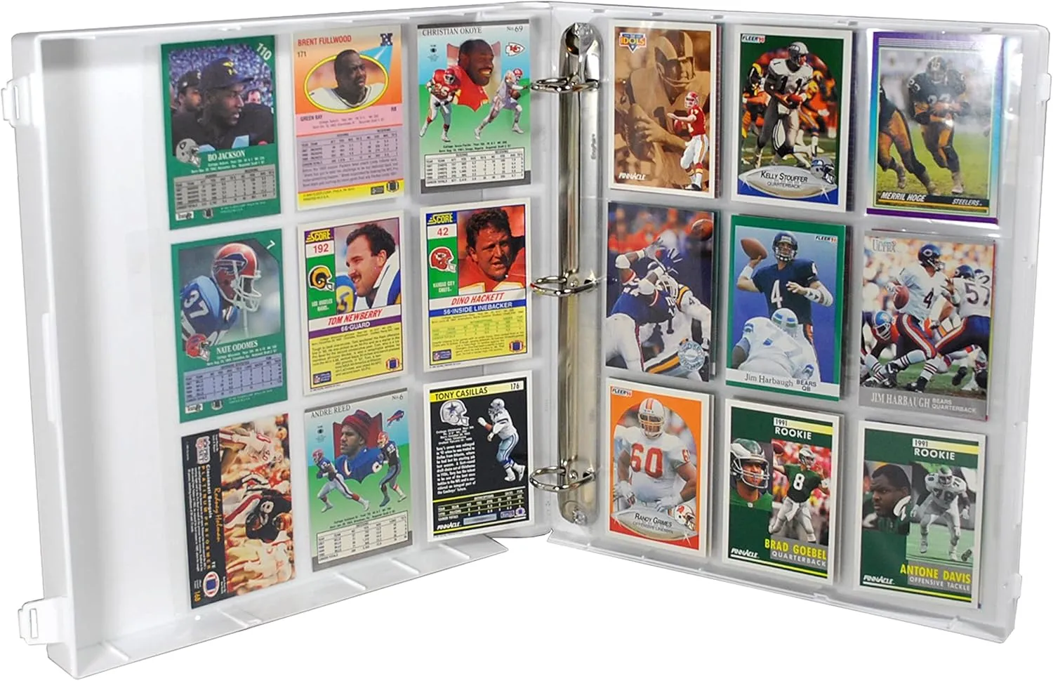 UniKeep Football Themed Trading Card Collection Binder with Trading Card Pages. (Football, Metal Rings)