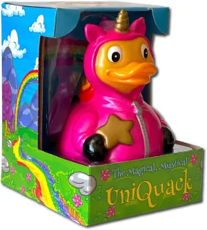 UniQuack - Floating Rubber Ducks - Collectible Bath Toy Gift for Kids & Adults of All Ages
