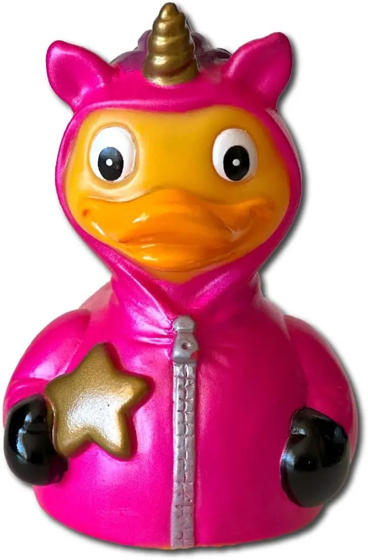 UniQuack - Floating Rubber Ducks - Collectible Bath Toy Gift for Kids & Adults of All Ages