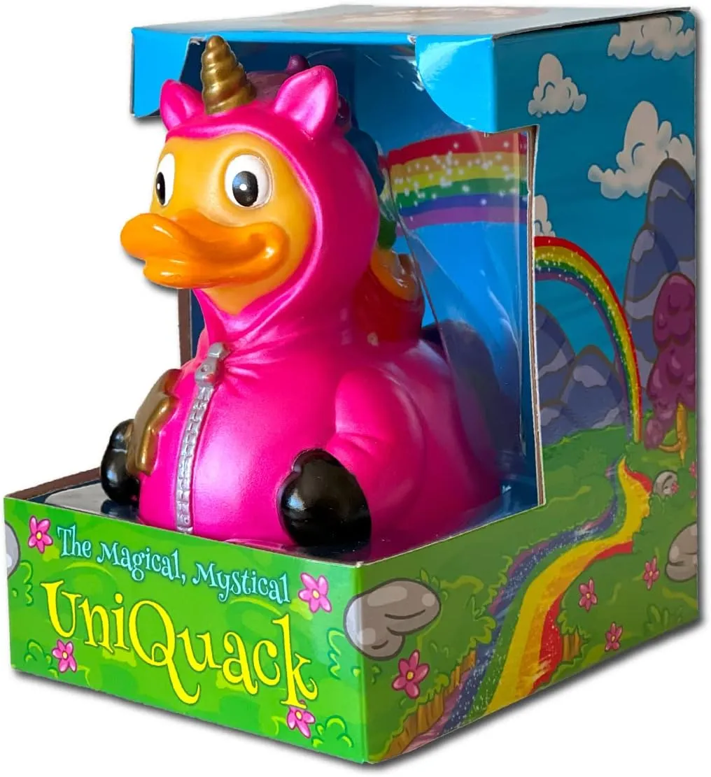 UniQuack - Floating Rubber Ducks - Collectible Bath Toy Gift for Kids & Adults of All Ages