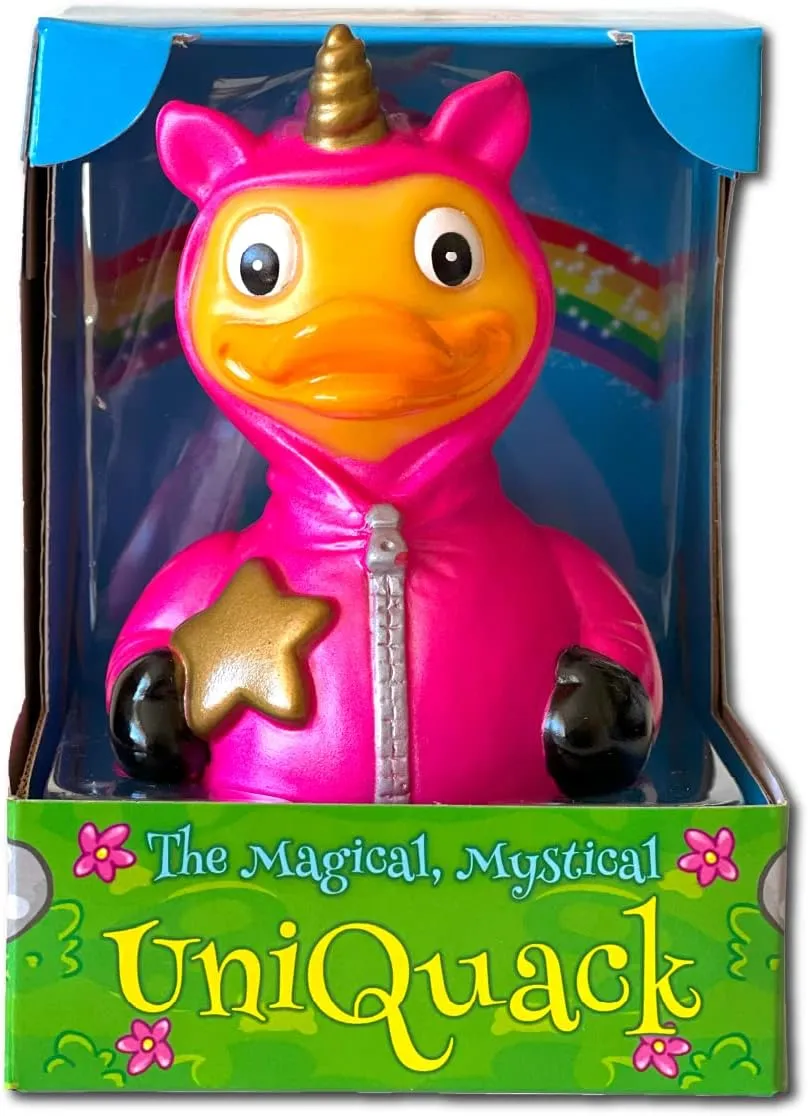 UniQuack - Floating Rubber Ducks - Collectible Bath Toy Gift for Kids & Adults of All Ages