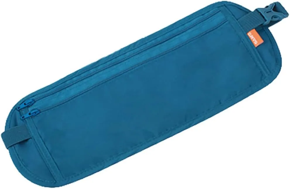 Unisex Belt Bag Waist Pouche Ajustable Belt for Walking Running Jogging Traveling Hiking Yoga Footing (Blue)