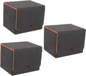 UPKOCH 3pcs Storage Box Pu Card Holder Organizer Safe Material Smooth Edges Dice and Tokens for Safe Organization