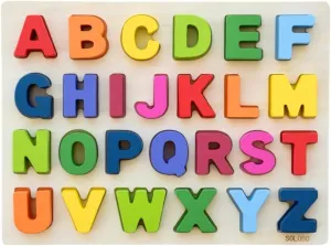 Uppercase Alphabet Puzzle - Wooden Toddler Alphabet Learning Toy - Perfect ABC Puzzle for Kindergarten Classroom - Quality Wooden Puzzles for Kids - Best ABC Toys & Montessori Education