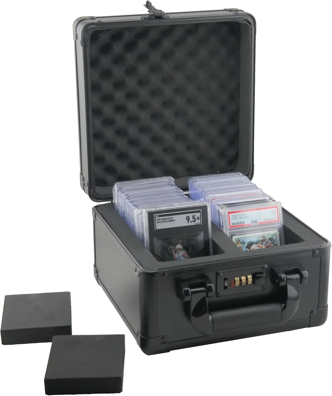 Ursae Minoris Graded Collectible Card Storage/Display Case Two Row up to 100 Cards in BGS SGC PSA Holders with Row Stoppers