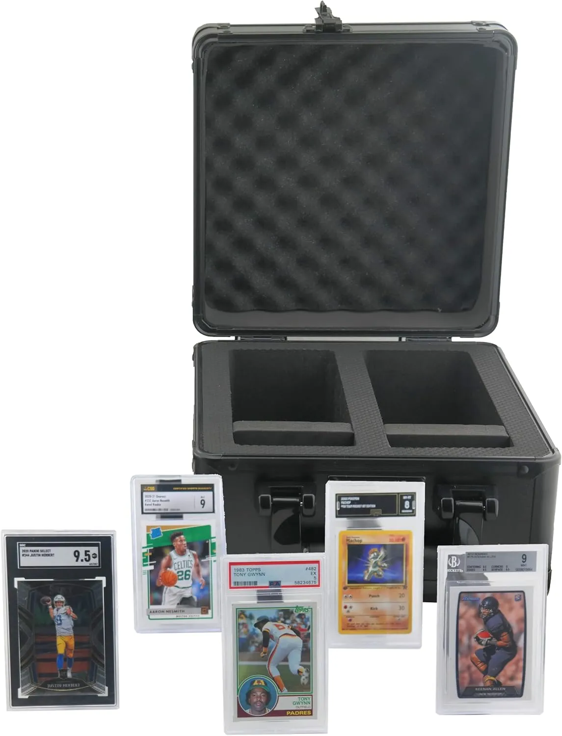 Ursae Minoris Graded Collectible Card Storage/Display Case Two Row up to 100 Cards in BGS SGC PSA Holders with Row Stoppers