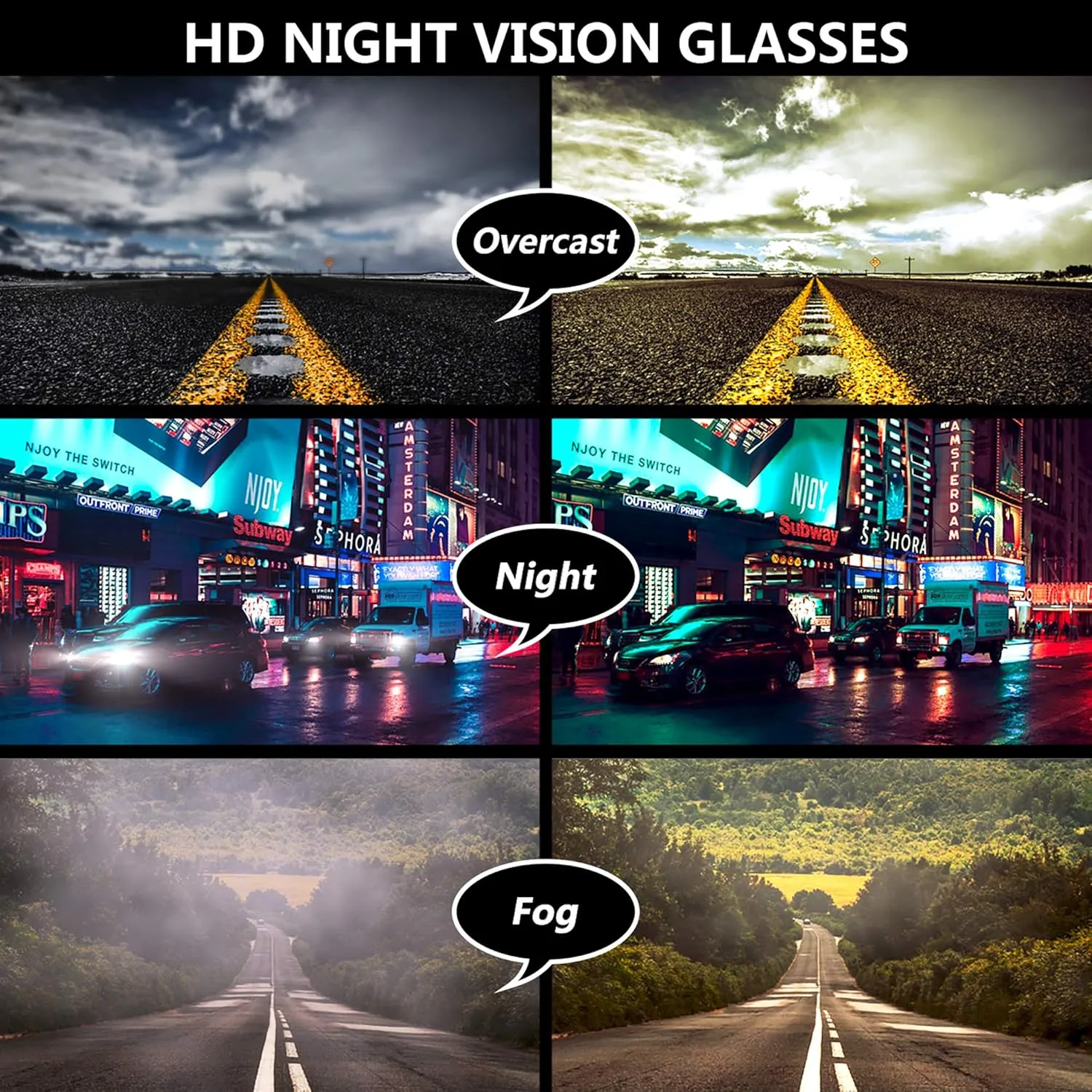 URUMQI Polarized Sunglasses Fit Over Glasses for Men Women, Wrap-around Driving Sunglasses 100% UV Protection