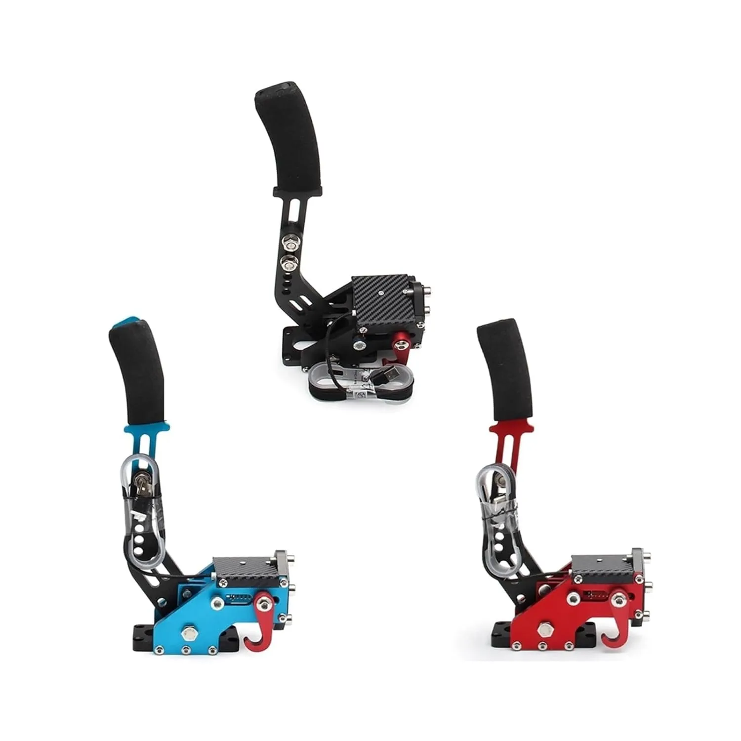 USB Handbrake Fit for SIM Racing Games Fit for Logitech G27/G29 Adjustable Fit for P-S4 P-S5 PC/Windows-A38R(Red)