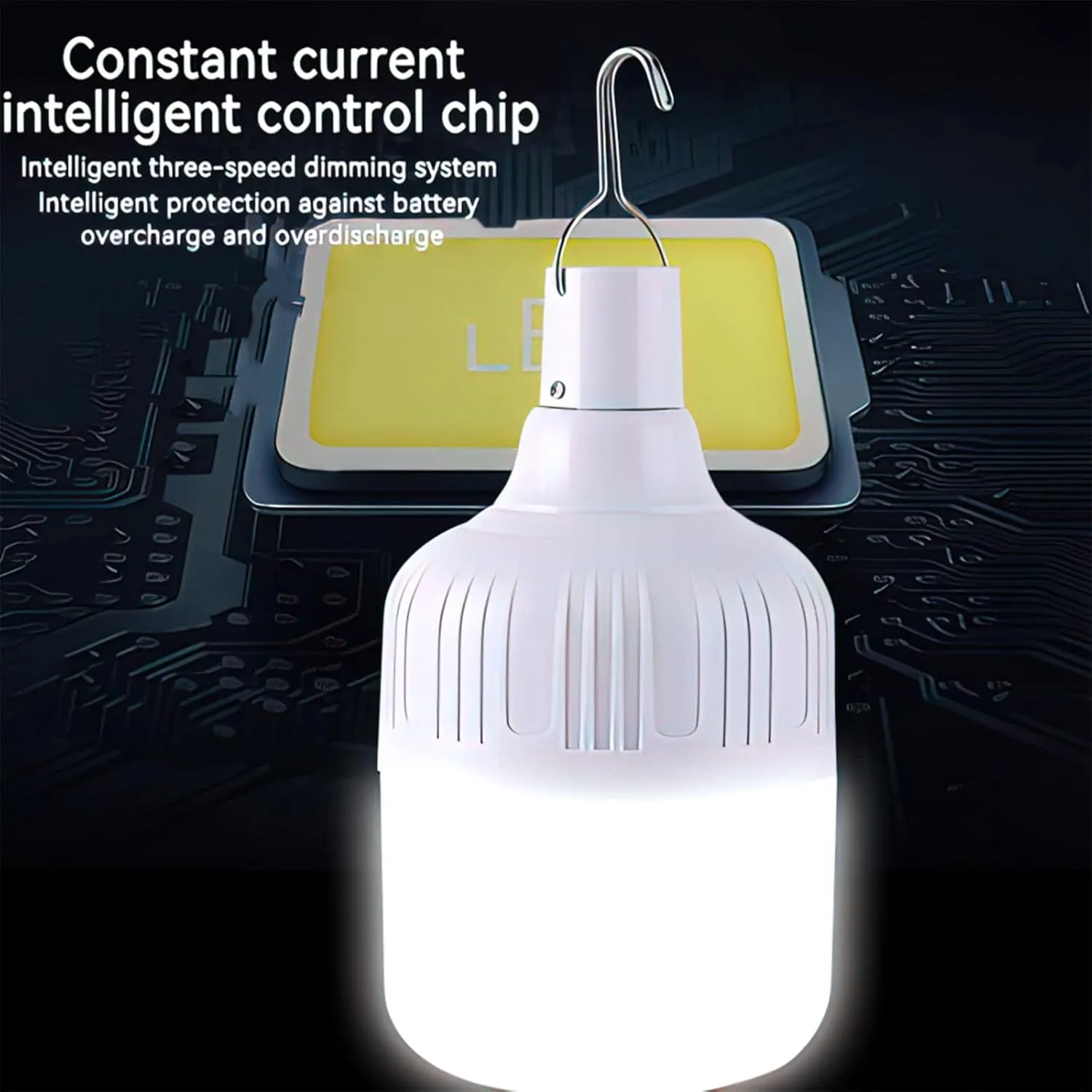 USB Rechargeable LED Emergency Lights Outdoor Bulb Portable 3-Mode Lamp Battery Lantern Camping BBQ Hanging Light for Tent Lantern