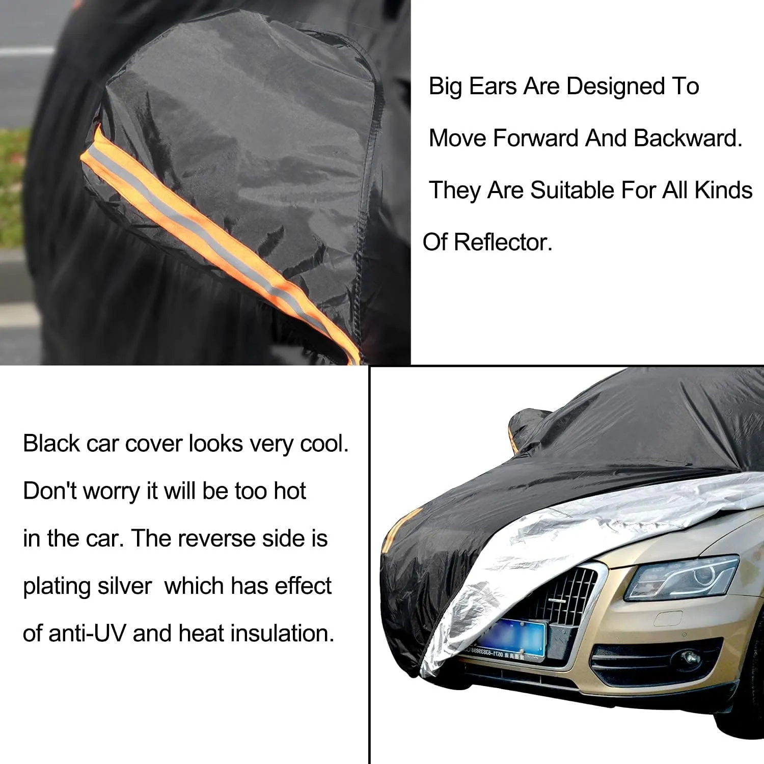 UV Protection SUV Car Cover Windproof Dustproof Scratch Resistant Outdoor Universal Full Car Covers for SUV M