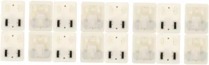 Vaguelly 16 Pcs Pull Back Car Base Pottery Clay Car Base Blank Pull Back Car Parts Pull Back Truck Toys Blank Friction Powered Base Kids Friction Powered Cars Base Pull Back Tray