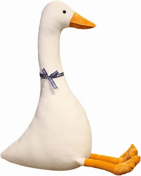 Vaguelly Large White Goose Stuffed Animal Toy 30cm Soft Plush Toy for Boys and Girls Car Bed Sofa Comfortable and Sturdy