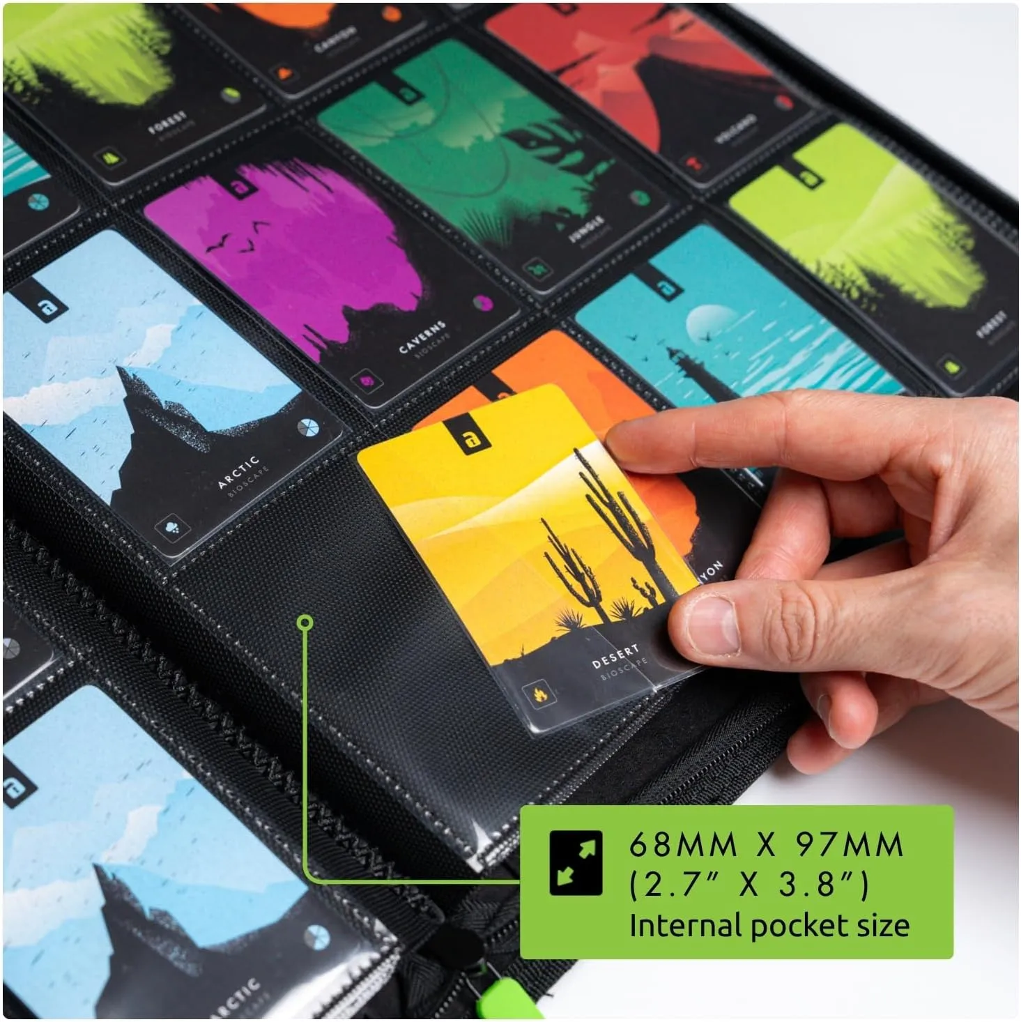 Vault X 12 Pocket Trading Card Zip Binder - 480 cards, Premium Exo-Tec Album Material, 20 Side-Loading Pages, Folder for Collectible Card Games, Sports, TCG (Blue)