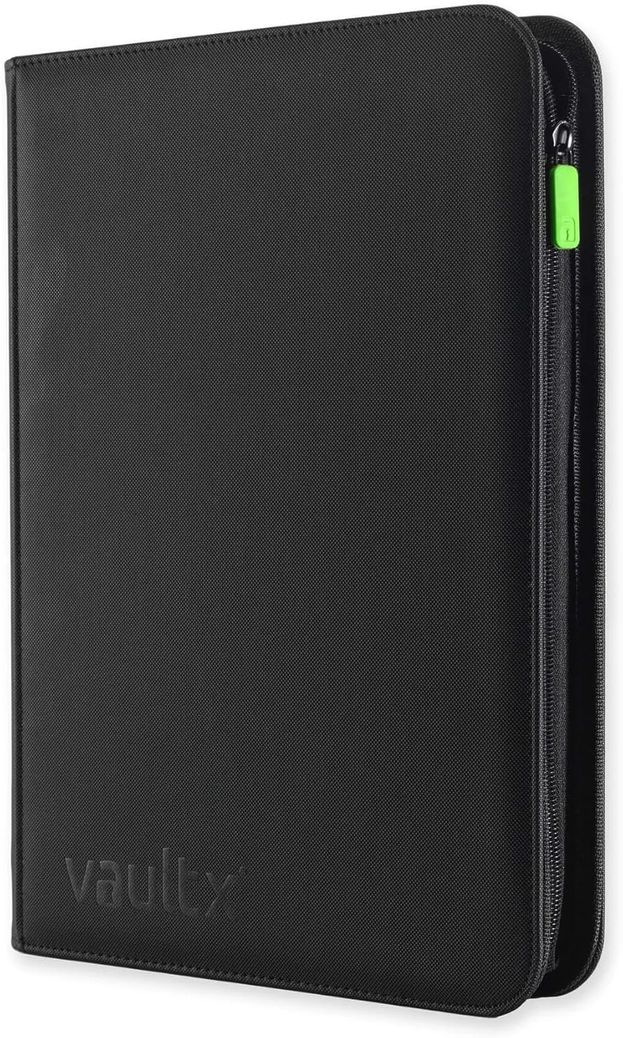 Vault X 9 Pocket Trading Card Zip Binder, 360 Cards, Premium Exo-Tec Album Material, 20 Side-Loading Pages, Folder for Collectible Games, Sports, TCG (Black)