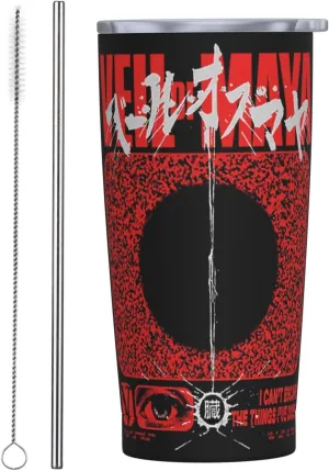 Veil Of Musics Maya Stainless Steel Insulated Car Sippy Cup With Lid Travel Mug for Cold Hot 20 oz