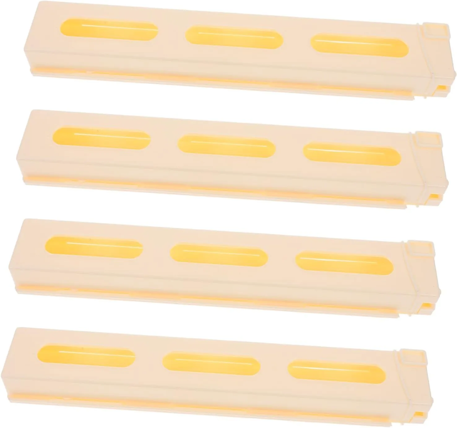 VICASKY 4pcs Domino Train Clips Accessories for Boy Girl Domino Toy Creative Building Prop for Exciting Gameplay for Boys and Girls Fun Activities