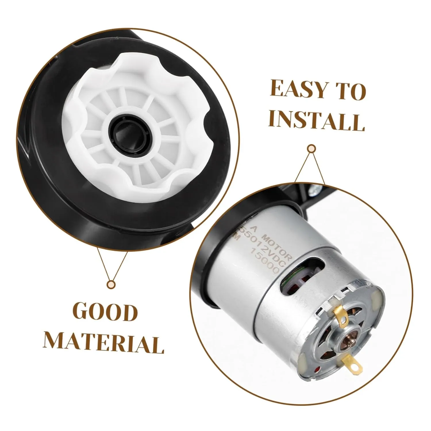 VICASKY Motor Gear Case for Boy Girl Electric Car High-Temperature Resistant Replacement for Projects Toys Compatible Motors