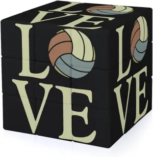 Volleyball Love Adults 3x3x3 Color-Matching Smooth Fully Printed Cube Gift