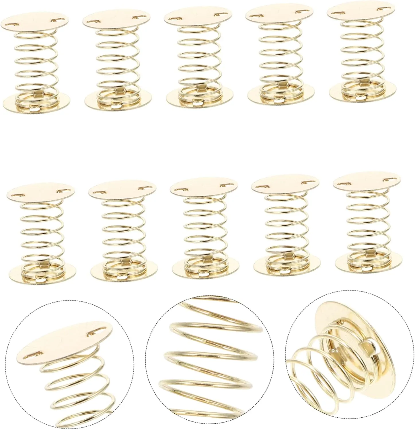 Wakauto 30pcs Spring Bases for Dashboard Dolls Flexible Shaking Toy Accessories for Car and Bike Decoration Compact and Lightweight Crafting Essentials
