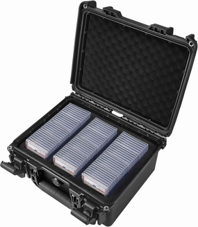 Waterproof Graded Card Case Compatible with 102 Card Slabs, BGS PSA SGC FGS Graded Sports Trading Cards, Graded Slab Card Storage Box…